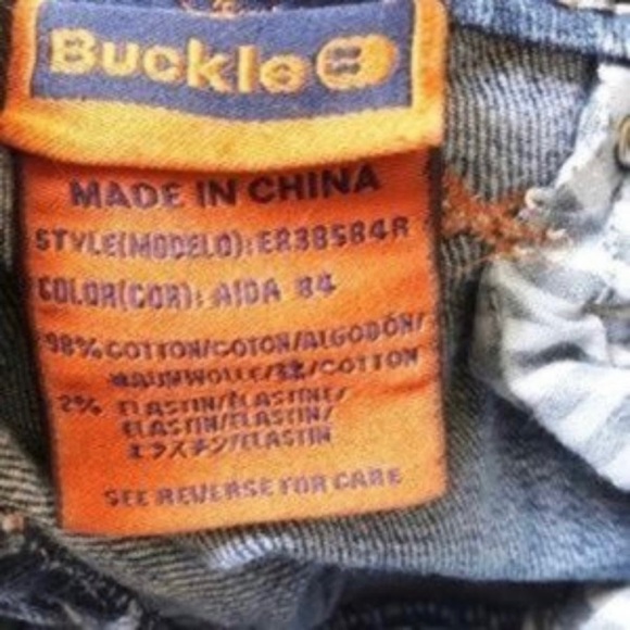 Rock Revival Aida Boot Buckle Distressed Ripped Stretch Jeans - Picture 8 of 8